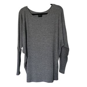 No 11 Los Angeles Womens Tunic Sweater Bat Wing Sleeve Ribbed Y2K Size XL